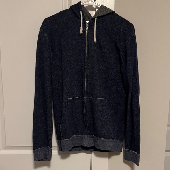 Urban Pipeline Blue Zip-Up Sweater - Picture 1 of 3